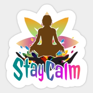 stay calm Sticker